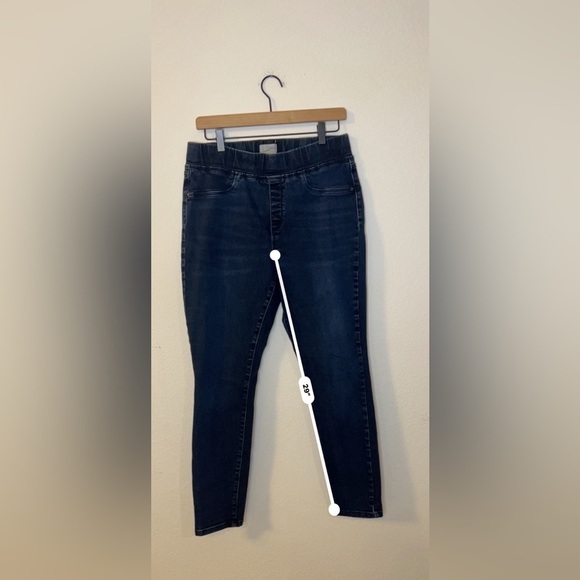 Universal Thread Blue Pull On Jeggings High-Waisted Stretch - Picture 7 of 8